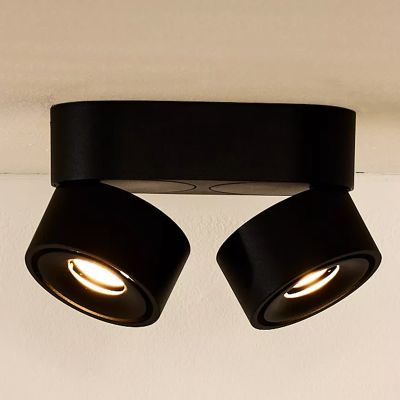 Spot plafond moderne noir, Yumiko, 8W, 2700K LED