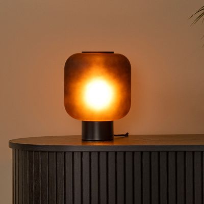 Lampe de table moderne noire, Eloise, avec interrupteur