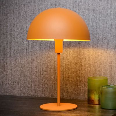 Lampe de table moderne jaune, Siemon, avec interrupteur