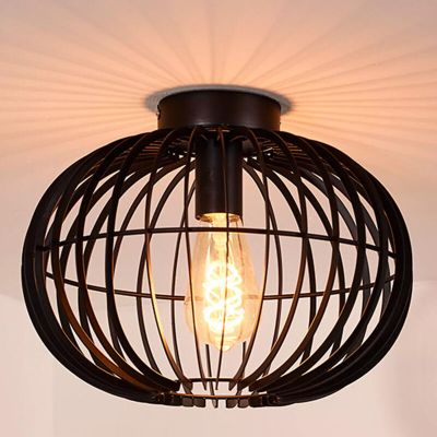 Lampe plafond moderne noire, Reda