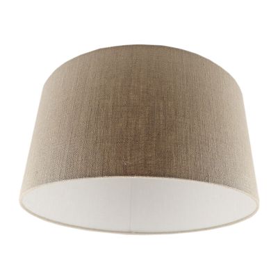 Abat-jour marron Milene, Tissu, moderne
