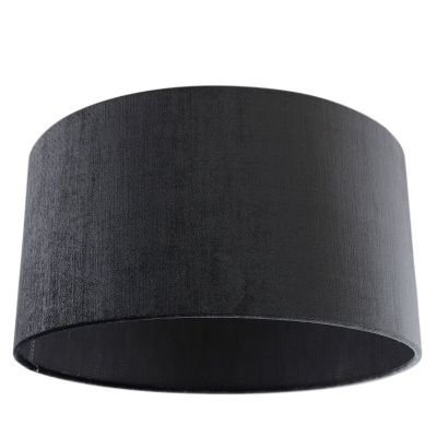 40 cm abat-jour en velours anthracite, Rody