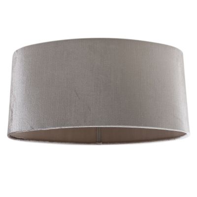 40 cm abat-jour en velours gris ovale, Rody