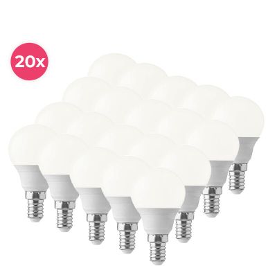 20-pack Lasco E14 chaud de la lampe de l'ampoule LED blanche, 5,5w