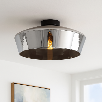 Lampe plafond grise moderne, Manus