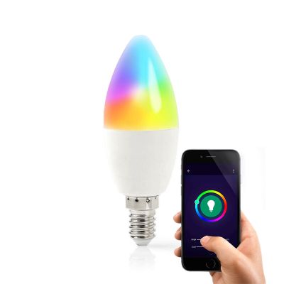Ampoule E14 Wifi Smart LED, toutes les couleurs et blanc chaud