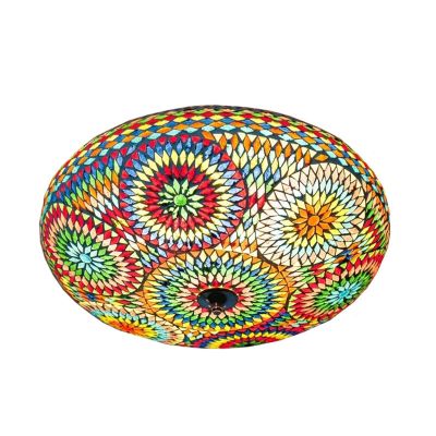Lampe plafond orientale multicolore mosaïque, Annas