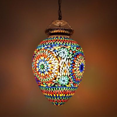 Suspension orientale multicolore mosaïque, Isa