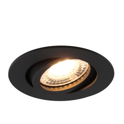 Spot encastré noir en aluminium, Onno