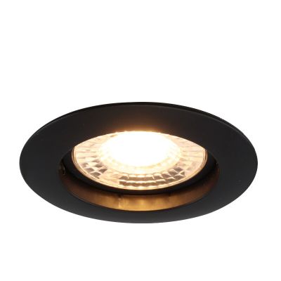 Spot encastré noir en aluminium, Rudo