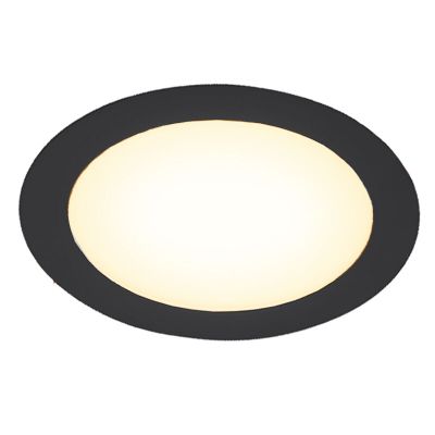 Downlight en aluminium noir, Umbriel, 3W, 3000K LED, IP44