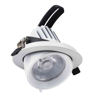 Downlight en aluminium blanc, Shanaya, 30W, white switch LED