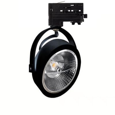 Spot noir triphasé Tirsa, 12W, tamisable pour réchauffer, Pro