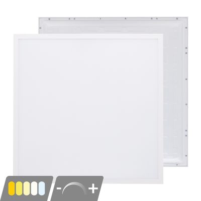 Panneau LED 60x60 - 30W - blanc - interrupteur - UGR<19 - dimmable - rétroéclairé