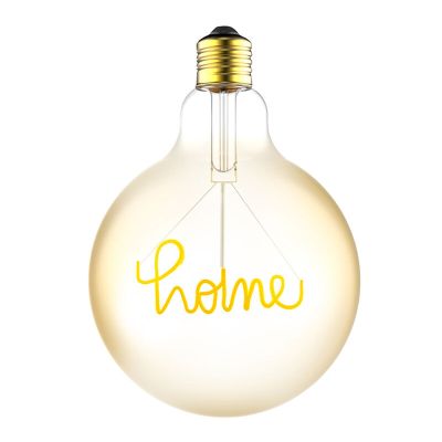 Lampe LED E27 dimmable avec filament home, G125, 4,5w, 1800K (chandelle)