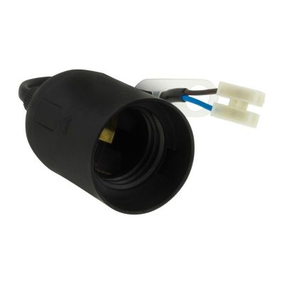 Ferrure mobile E27, noir