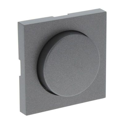 Plaque centrale Q-Link S-Line avec gradateur à bouton, noir / anthracite