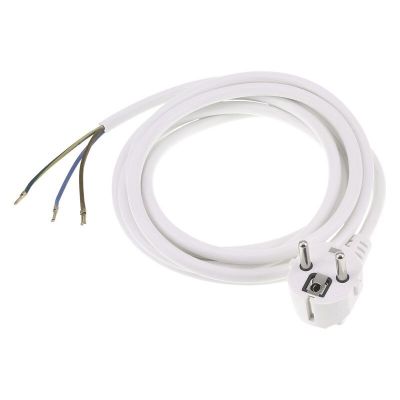 Câble de connexion Q-Link mis à la terre, 2500w 3 x 1,0 mm, 2,5 m blanc
