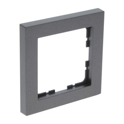Cadre de recouvrement Q-Link S-Line 1 groupe, noir / anthracite