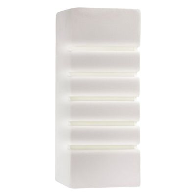 Applique up and down en verre blanche, Lysan