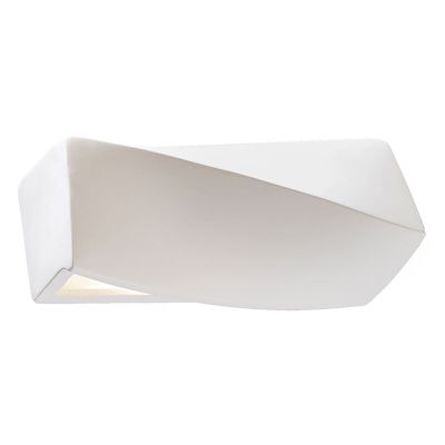 Applique up and down en verre blanche, Annick