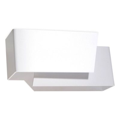 Applique up and down en aluminium blanche, Khaled