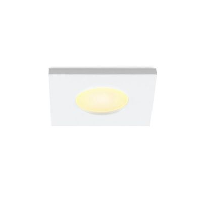 Éclairage veranda carré blanc Dico, IP65, gradable