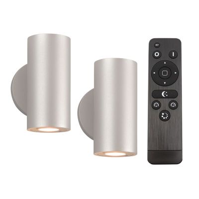 2 lampes extérieur up down Salar, 12V, avec kit de connexion et télécommande