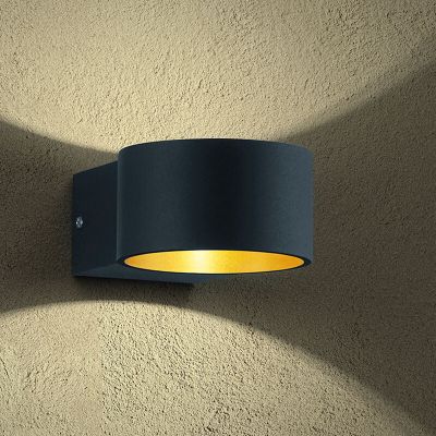 Applique up and down moderne noire, Tyra, 4,3W, 3000K LED