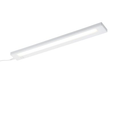 Éclairage sous meuble cuisine en plastique blanc, Sinem, 7W, 3000K LED, avec interrupteur