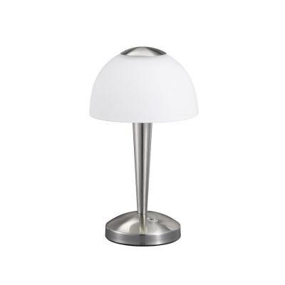 Lampe de table classique nickel, Daphne, 4W, 3000K LED, avec interrupteur