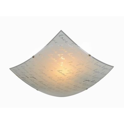Lampe plafond classique blanche, Anna