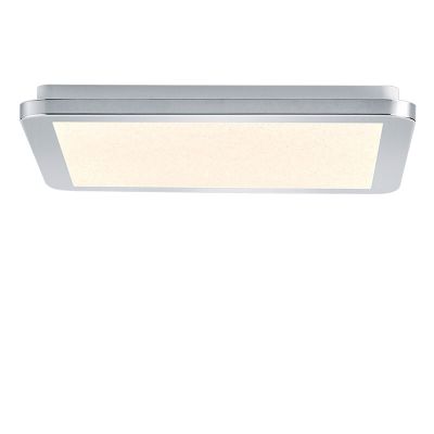 Lampe plafond moderne chromée, Marie, 18W, 3000K LED, IP44