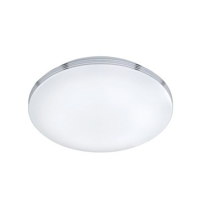 Plafonnier salle de bain en plastique chromé, Brunella, 18W, 3000K LED, IP44