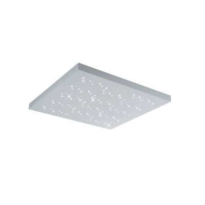 Lampe plafond moderne blanche, Jernved, 36W, blanc chaud à froid réglable LED, avec télécommande