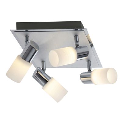 Spot plafond en verre gris, Morely, 4,3W, 3000K LED