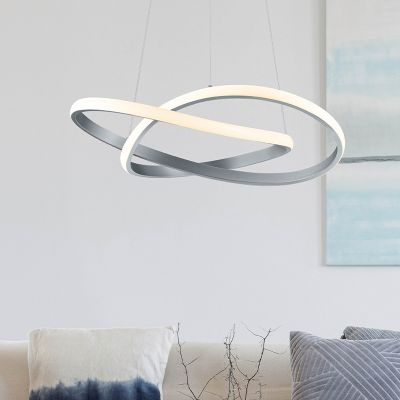 Suspension moderne nickel, Aby, 27W, 3000K LED