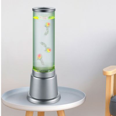 Lampe de table pour enfants design argentée, Berke, 6W, 3000K LED, avec interrupteur