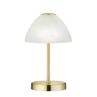 Lampe de table moderne nickel, Aaron, 2,5W, 3000K LED, avec interrupteur