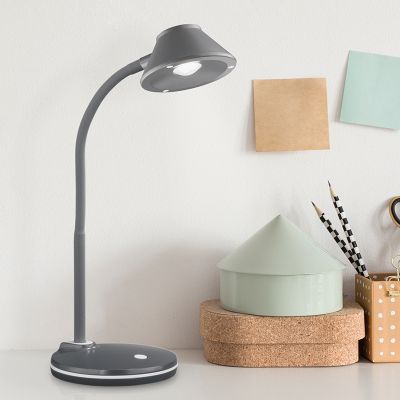 Lampe de table moderne argentée, Nano, 3,2W, 3000K LED, avec interrupteur