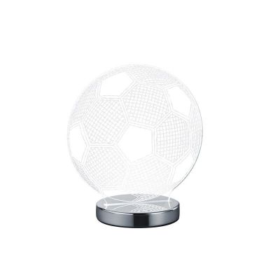 Lampe de table design chromée, Berit, 7W, blanc chaud à froid réglable LED, avec interrupteur