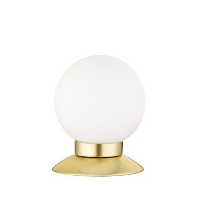 Lampe de table moderne laiton, Nolan, 3W, 3000K LED, avec interrupteur