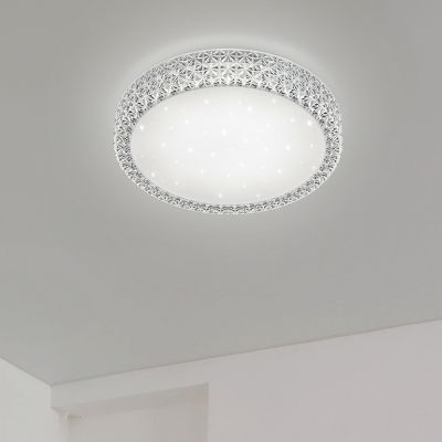 Lampe plafond classique blanche, Valentina, 21W, 3000K LED