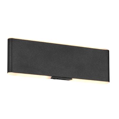 Applique up and down moderne noire, Zwier, 2W, blanc chaud à froid réglable LED, avec interrupteur