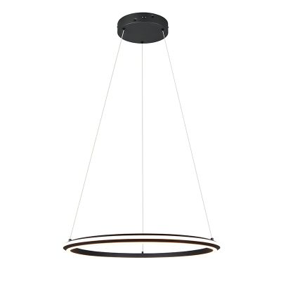Suspension moderne noire, Jiry, 48W, white switch LED, gradable en 3 étapes