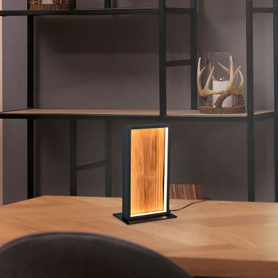 Lampe de table design bois, Tanneke, 10,5W, 3000K LED, gradable en 3 étapes