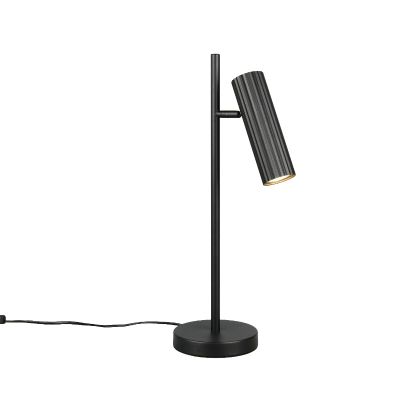Lampe de table moderne noire, Sieb, avec interrupteur