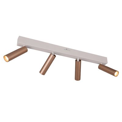 Spot plafond moderne marron, Smail, 5,5W, white switch LED, gradable en 3 étapes