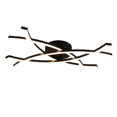 Lampe plafond design noire, Carien, 22W, 3000K LED