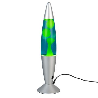 Lampe à lave en verre verte, Coert, 21W, 3000K LED, avec interrupteur